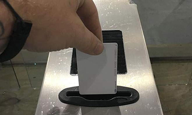 Demonstration of digital receptacles for card/credential reading